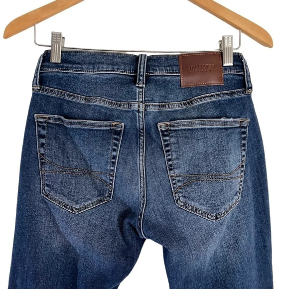 Hollister Jeans W28 L30 Stacked Skinny Advanced Stretch Medium Wash Distressed - Picture 4 of 8